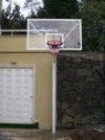 BASKETBOL POTASI TEK DİREK 10MM CAM PANYALI 90x120cm